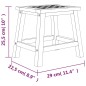 vidaXL Tritthocker 29x22,5x25,5 cm Massivholz Nussbaum vidaXL Tritthocker 29x22,5x25,5 cm Massivholz Nussbaum