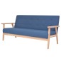 vidaXL Sofagarnitur 2-tlg. Stoff Blau vidaXL Sofagarnitur 2-tlg. Stoff Blau