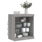vidaXL Sideboard mit LED-Leuchten Grau Sonoma 60,5x37x67 cm vidaXL Sideboard mit LED-Leuchten Grau Sonoma 60,5x37x67 cm