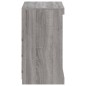 vidaXL Sideboard mit LED-Leuchten Grau Sonoma 60,5x37x67 cm vidaXL Sideboard mit LED-Leuchten Grau Sonoma 60,5x37x67 cm