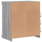 vidaXL Sideboard mit LED-Leuchten Grau Sonoma 60,5x37x67 cm vidaXL Sideboard mit LED-Leuchten Grau Sonoma 60,5x37x67 cm