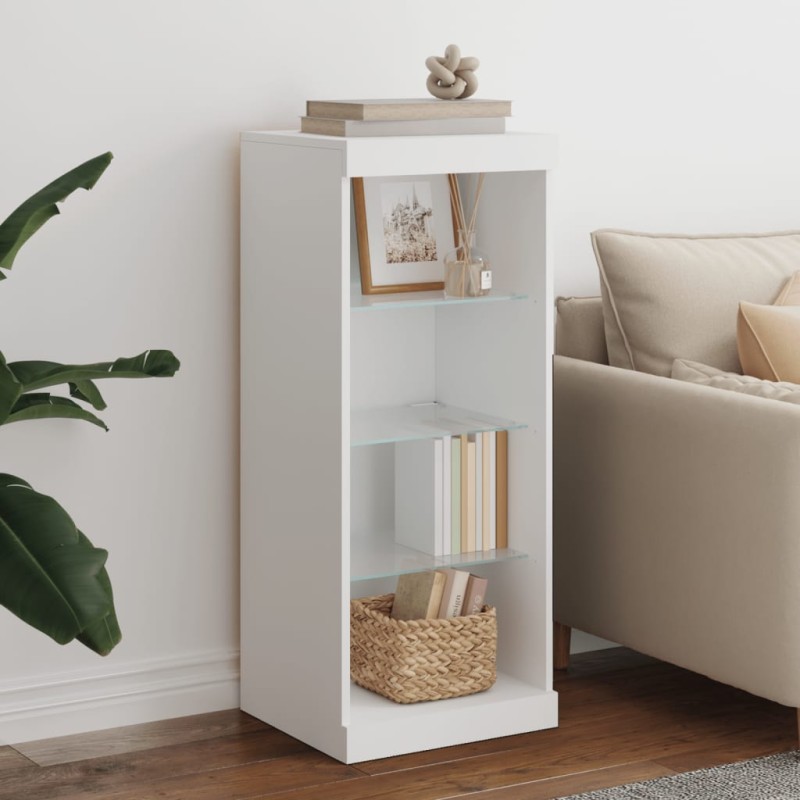 vidaXL Sideboard mit LED-Beleuchtung Weiß 41x37x100 cm vidaXL Sideboard mit LED-Beleuchtung Weiß 41x37x100 cm