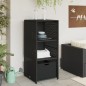 vidaXL Gartenschrank Schwarz 50x55x115 cm Poly Rattan vidaXL Gartenschrank Schwarz 50x55x115 cm Poly Rattan