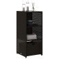 vidaXL Gartenschrank Schwarz 50x55x115 cm Poly Rattan vidaXL Gartenschrank Schwarz 50x55x115 cm Poly Rattan
