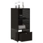 vidaXL Gartenschrank Schwarz 50x55x115 cm Poly Rattan vidaXL Gartenschrank Schwarz 50x55x115 cm Poly Rattan