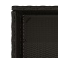 vidaXL Gartenschrank Schwarz 50x55x115 cm Poly Rattan vidaXL Gartenschrank Schwarz 50x55x115 cm Poly Rattan