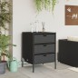 vidaXL Gartenschrank Schwarz 55x59x80 cm Poly Rattan vidaXL Gartenschrank Schwarz 55x59x80 cm Poly Rattan