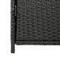 vidaXL Gartenschrank Schwarz 55x59x80 cm Poly Rattan vidaXL Gartenschrank Schwarz 55x59x80 cm Poly Rattan