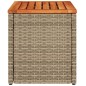 vidaXL Garten-Beistelltische 2 Stk. Beige 55x34x37 cm Polyrattan Holz vidaXL Garten-Beistelltische 2 Stk. Beige 55x34x37 cm Polyrattan Holz