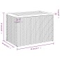 vidaXL Garten-Beistelltische 2 Stk. Beige 55x34x37 cm Polyrattan Holz vidaXL Garten-Beistelltische 2 Stk. Beige 55x34x37 cm Polyrattan Holz