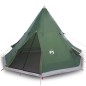 vidaXL Campingzelt 4 Personen Grün 367x367x259 cm 185T Taft vidaXL Campingzelt 4 Personen Grün 367x367x259 cm 185T Taft