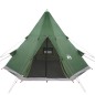 vidaXL Campingzelt 4 Personen Grün 367x367x259 cm 185T Taft vidaXL Campingzelt 4 Personen Grün 367x367x259 cm 185T Taft