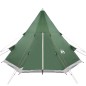 vidaXL Campingzelt 4 Personen Grün 367x367x259 cm 185T Taft vidaXL Campingzelt 4 Personen Grün 367x367x259 cm 185T Taft
