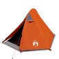 vidaXL Campingzelt 2 Personen Grau & Orange 267x154x117 cm 185T Taft vidaXL Campingzelt 2 Personen Grau & Orange 267x154x117 cm 185T Taft