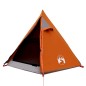 vidaXL Campingzelt 2 Personen Grau & Orange 267x154x117 cm 185T Taft vidaXL Campingzelt 2 Personen Grau & Orange 267x154x117 cm 185T Taft