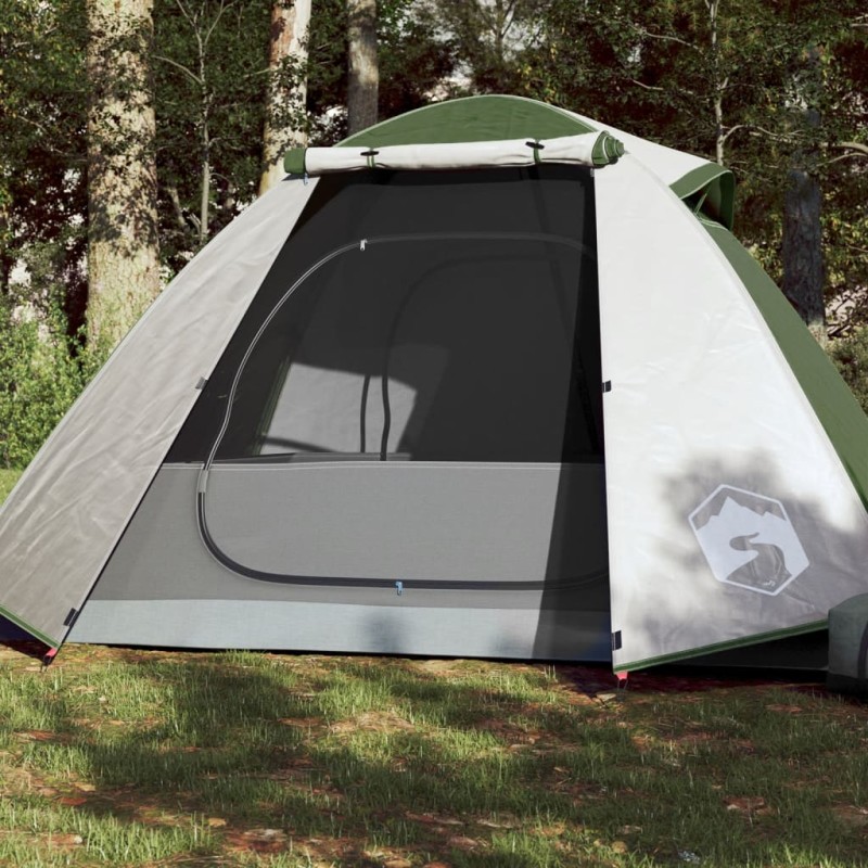 vidaXL Campingzelt 2 Personen Grün 224x248x118 cm 185T Taft vidaXL Campingzelt 2 Personen Grün 224x248x118 cm 185T Taft