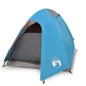 vidaXL Campingzelt 2 Personen Blau 254x135x112 cm 185T Taft