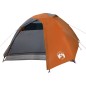 vidaXL Campingzelt 4 Personen Grau & Orange 267x272x145 cm 185T Taft vidaXL Campingzelt 4 Personen Grau & Orange 267x272x145 cm 185T Taft