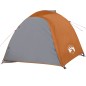vidaXL Campingzelt 4 Personen Grau & Orange 267x272x145 cm 185T Taft vidaXL Campingzelt 4 Personen Grau & Orange 267x272x145 cm 185T Taft