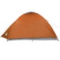 vidaXL Campingzelt 4 Personen Grau & Orange 267x272x145 cm 185T Taft vidaXL Campingzelt 4 Personen Grau & Orange 267x272x145 cm 185T Taft