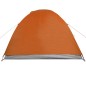 vidaXL Campingzelt 4 Personen Grau & Orange 267x272x145 cm 185T Taft vidaXL Campingzelt 4 Personen Grau & Orange 267x272x145 cm 185T Taft