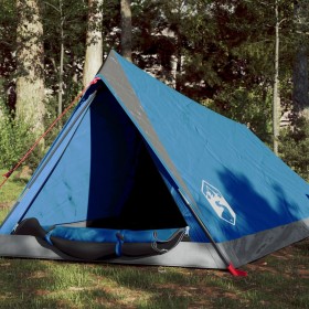 vidaXL Campingzelt 2 Personen Blau 200x120x88/62 cm 185T Taft