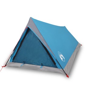 vidaXL Campingzelt 2 Personen Blau 200x120x88/62 cm 185T Taft