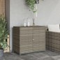 vidaXL Gartenschrank Grau 83x45x76 cm Poly Rattan vidaXL Gartenschrank Grau 83x45x76 cm Poly Rattan
