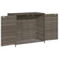 vidaXL Gartenschrank Grau 83x45x76 cm Poly Rattan vidaXL Gartenschrank Grau 83x45x76 cm Poly Rattan