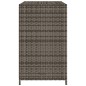 vidaXL Gartenschrank Grau 83x45x76 cm Poly Rattan vidaXL Gartenschrank Grau 83x45x76 cm Poly Rattan
