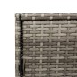 vidaXL Gartenschrank Grau 83x45x76 cm Poly Rattan vidaXL Gartenschrank Grau 83x45x76 cm Poly Rattan