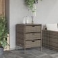 vidaXL Gartenschrank Grau 55x59x80 cm Poly Rattan vidaXL Gartenschrank Grau 55x59x80 cm Poly Rattan