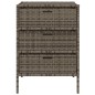 vidaXL Gartenschrank Grau 55x59x80 cm Poly Rattan vidaXL Gartenschrank Grau 55x59x80 cm Poly Rattan