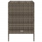 vidaXL Gartenschrank Grau 55x59x80 cm Poly Rattan vidaXL Gartenschrank Grau 55x59x80 cm Poly Rattan