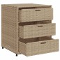 vidaXL Gartenschrank Beige 55x59x69 cm Poly Rattan vidaXL Gartenschrank Beige 55x59x69 cm Poly Rattan