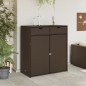 vidaXL Gartenschrank Braun 105x55x113 cm Poly Rattan vidaXL Gartenschrank Braun 105x55x113 cm Poly Rattan