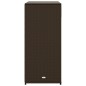 vidaXL Gartenschrank Braun 105x55x113 cm Poly Rattan vidaXL Gartenschrank Braun 105x55x113 cm Poly Rattan