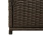 vidaXL Gartenschrank Braun 105x55x113 cm Poly Rattan vidaXL Gartenschrank Braun 105x55x113 cm Poly Rattan