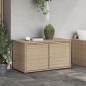 vidaXL Gartenschrank Beige 110x55x60,5 cm Poly Rattan vidaXL Gartenschrank Beige 110x55x60,5 cm Poly Rattan