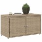 vidaXL Gartenschrank Beige 110x55x60,5 cm Poly Rattan vidaXL Gartenschrank Beige 110x55x60,5 cm Poly Rattan