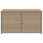 vidaXL Gartenschrank Beige 110x55x60,5 cm Poly Rattan vidaXL Gartenschrank Beige 110x55x60,5 cm Poly Rattan