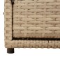 vidaXL Gartenschrank Beige 110x55x60,5 cm Poly Rattan vidaXL Gartenschrank Beige 110x55x60,5 cm Poly Rattan
