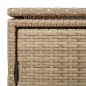 vidaXL Gartenschrank Beige 110x55x60,5 cm Poly Rattan vidaXL Gartenschrank Beige 110x55x60,5 cm Poly Rattan
