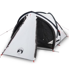 vidaXL Campingzelt 2 Personen Weiß 320x140x120 cm 185T Taft