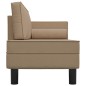 vidaXL Chaiselongue mit Kissen und Nackenrolle Cappuccino Kunstleder vidaXL Chaiselongue mit Kissen und Nackenrolle Cappuccino Kunstleder