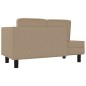 vidaXL Chaiselongue mit Kissen und Nackenrolle Cappuccino Kunstleder vidaXL Chaiselongue mit Kissen und Nackenrolle Cappuccino Kunstleder