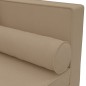 vidaXL Chaiselongue mit Kissen und Nackenrolle Cappuccino Kunstleder vidaXL Chaiselongue mit Kissen und Nackenrolle Cappuccino Kunstleder