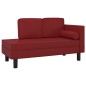 vidaXL Chaiselongue mit Kissen und Nackenrolle Weinrot Kunstleder vidaXL Chaiselongue mit Kissen und Nackenrolle Weinrot Kunstleder