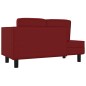 vidaXL Chaiselongue mit Kissen und Nackenrolle Weinrot Kunstleder vidaXL Chaiselongue mit Kissen und Nackenrolle Weinrot Kunstleder