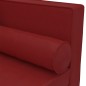 vidaXL Chaiselongue mit Kissen und Nackenrolle Weinrot Kunstleder vidaXL Chaiselongue mit Kissen und Nackenrolle Weinrot Kunstleder